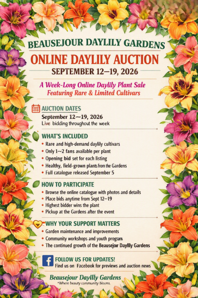 Online Auction Plant Sale Poster